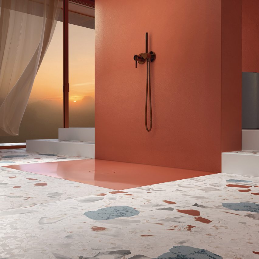 A photograph of BetteAir shower tiles