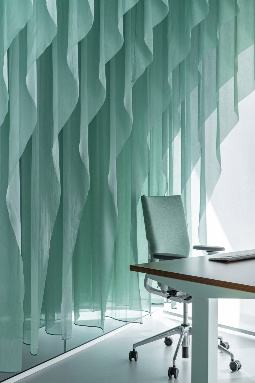 The fabric has a transparency