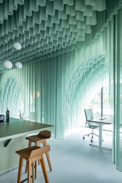 Fabric has a transparency to it