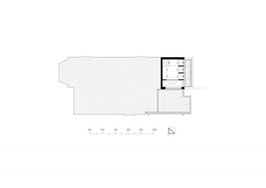 Mezzanine floor plan, Bravura House by Selencky Parsons