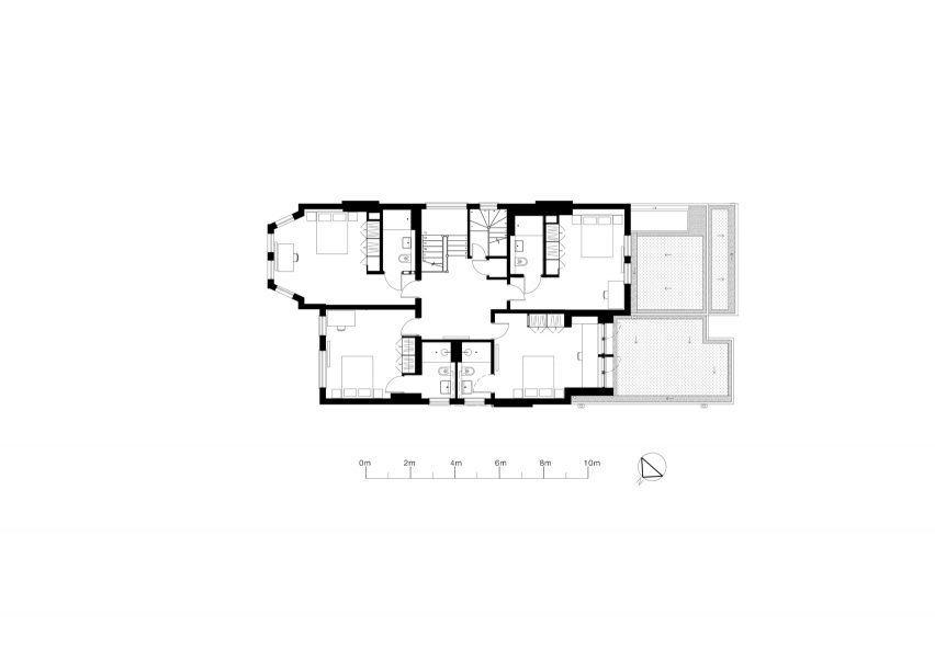 First floor plan, Bravura House by Selencky Parsons