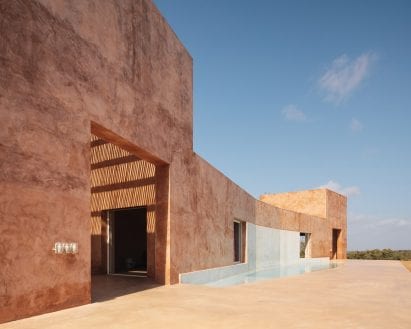 Casa Azul is built above the water tank