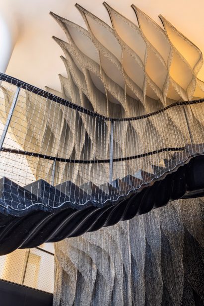A staircase in Casa Batlló