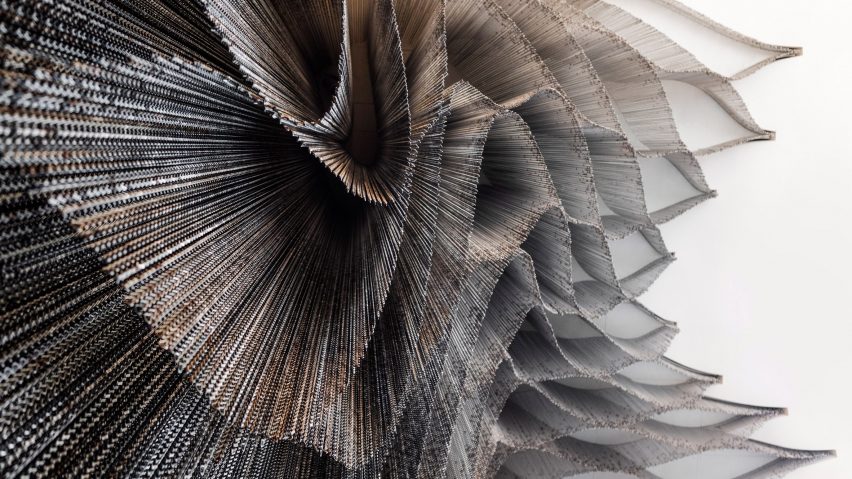 A metal-mesh curtain