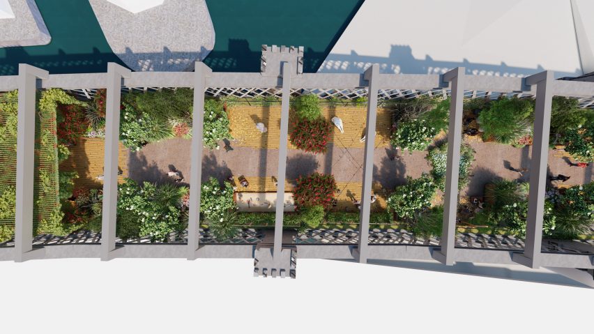 Planting scheme across the viaduct