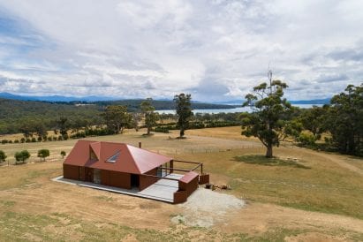 Coopworth house was clad in corrugated metal