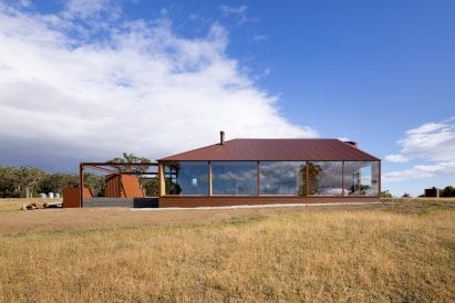 The rear of Coopworth house is fully glazed