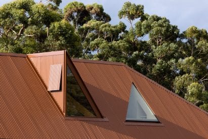 Coopworth house has triangular windows