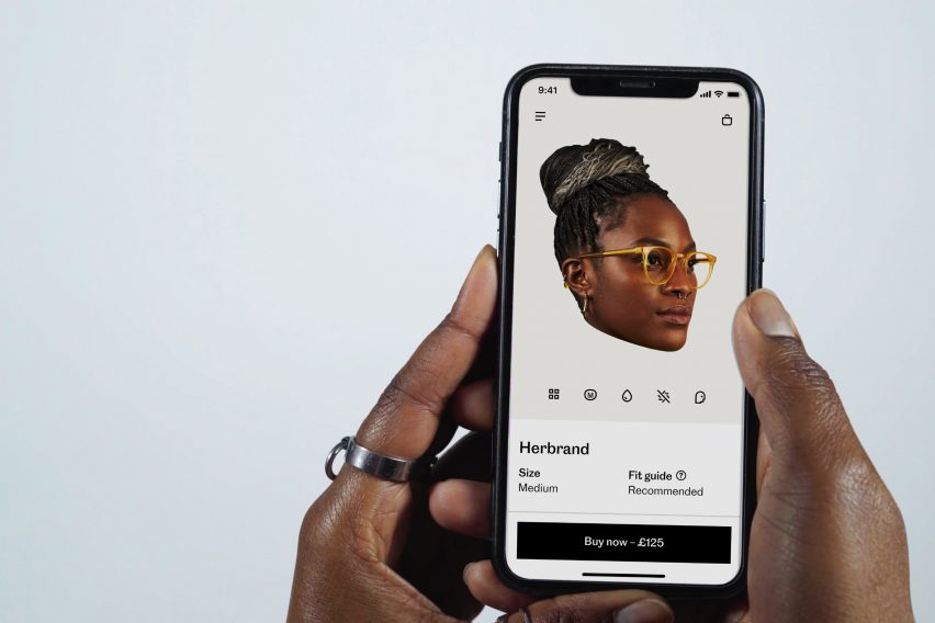 Cubitts app, completed scan with glasses