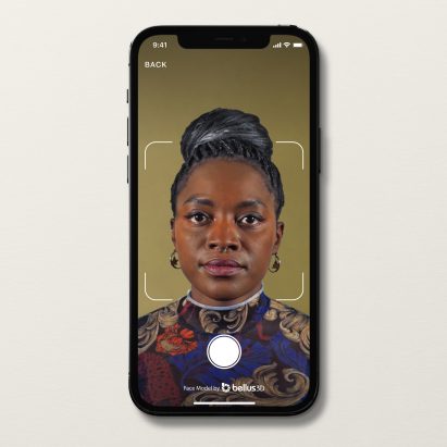 Cubitts app, image shows loading screen, scan in progress, camera scan
