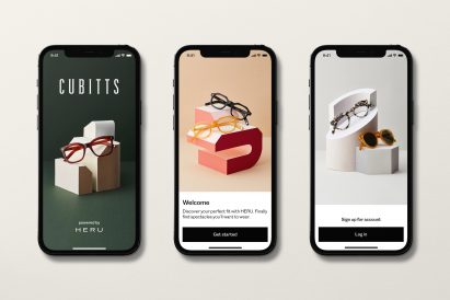 Cubitts app, opening screens