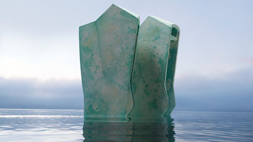 sruli recht's prosthetic shoes in water