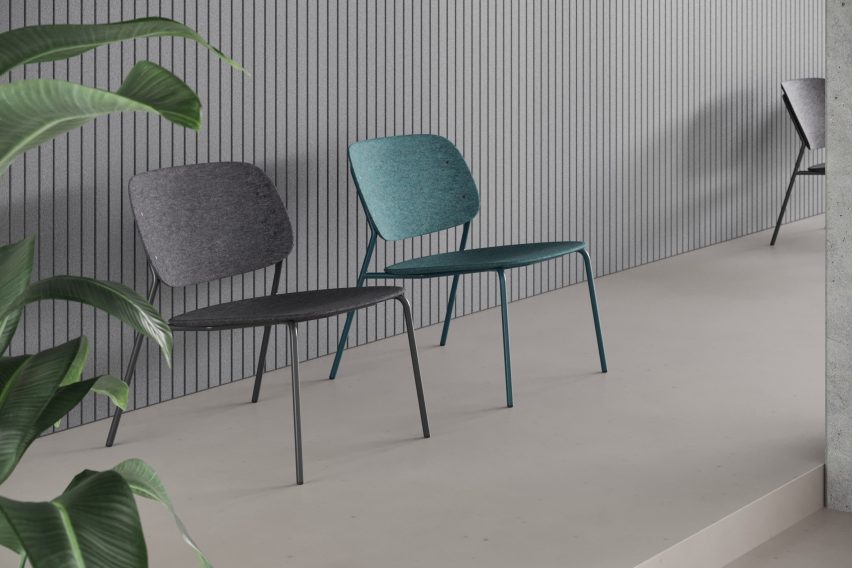 Hale PET Felt Lounge Chair by De Vorm