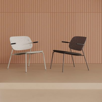 Hale PET Felt lounge chair by De Vorm