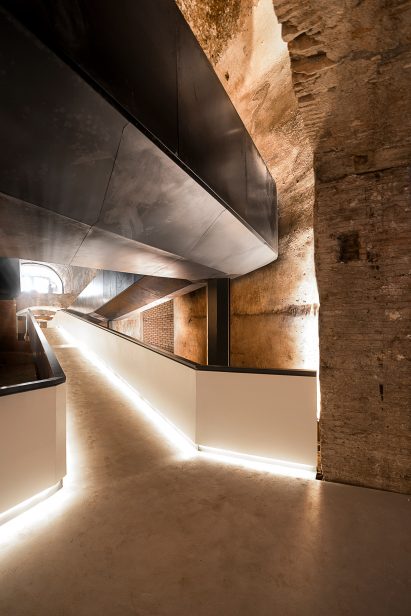 A walkway inside Domus Aurea