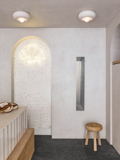 Grey walled interiors
