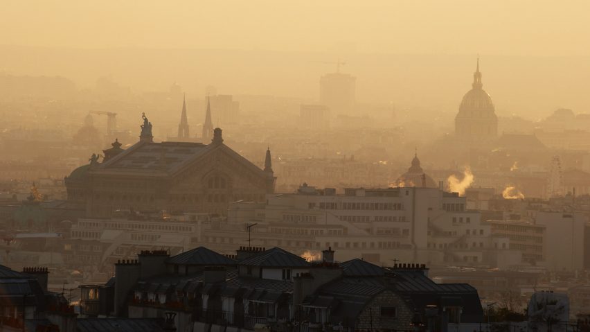 Paris engulfed in smog to illustrate EU emissions control proposal Fit for 55