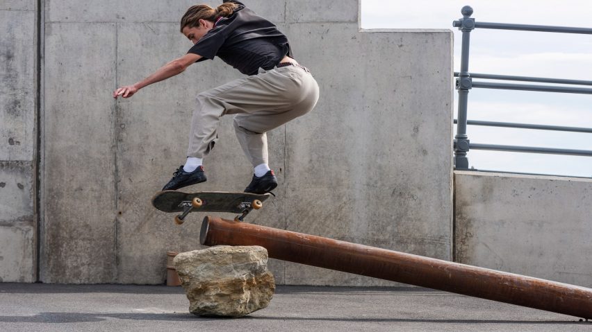 Skating Situations installation by Assemble at Folkestone Triennial 2021