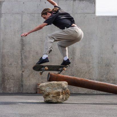 Skating Situations installation by Assemble at Folkestone Triennial 2021