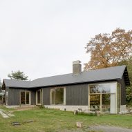 The building was clad in wood