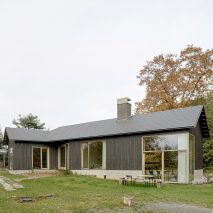The building was clad in wood
