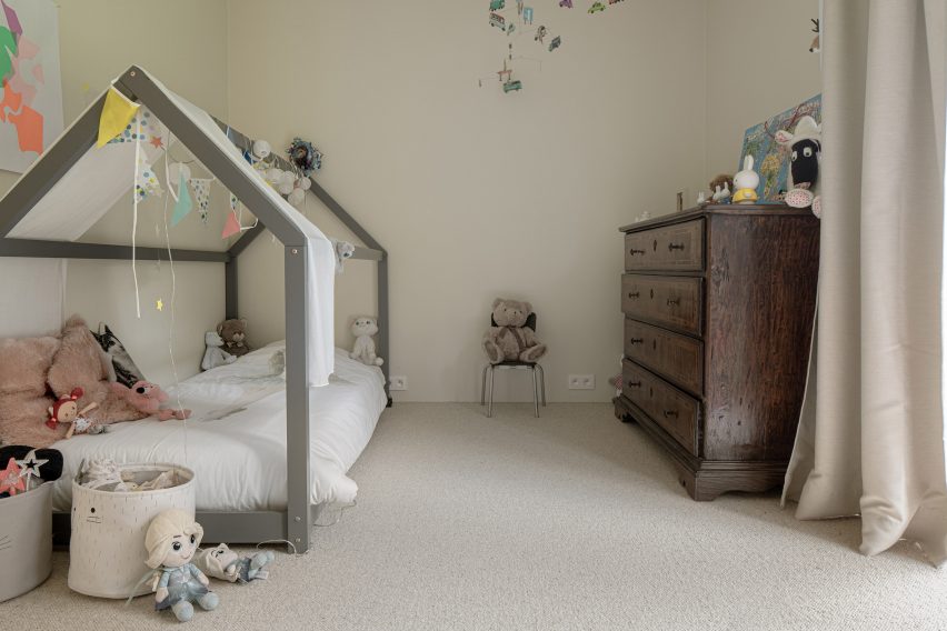 Beige and creams were used throughout the interior