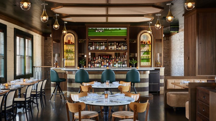 Harvey House restaurant interior