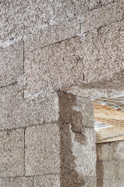 The blocks have a textural quality