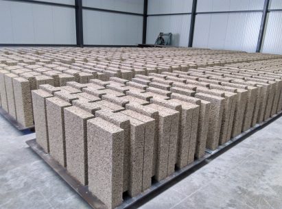 Image of the blocks used at the Pierre Chevet sports hall