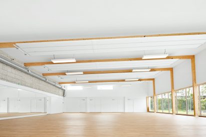 Pierre Chevet sports hall has large interiors
