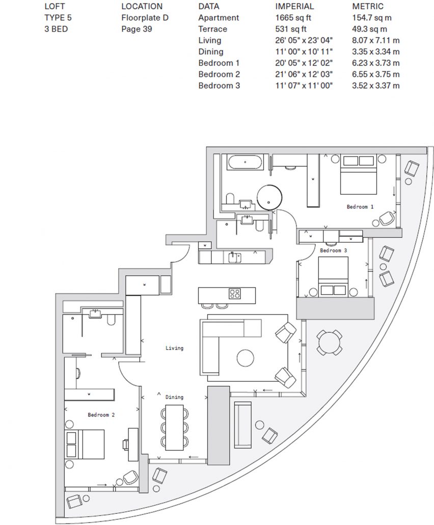 Plans of One Park Drive