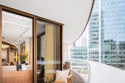 Balcony in Canary Wharf