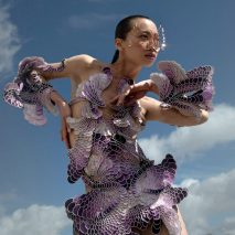 Earthrise dress on model