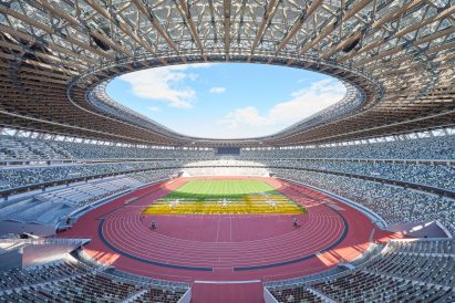 Inside the Tokyo National Stadium