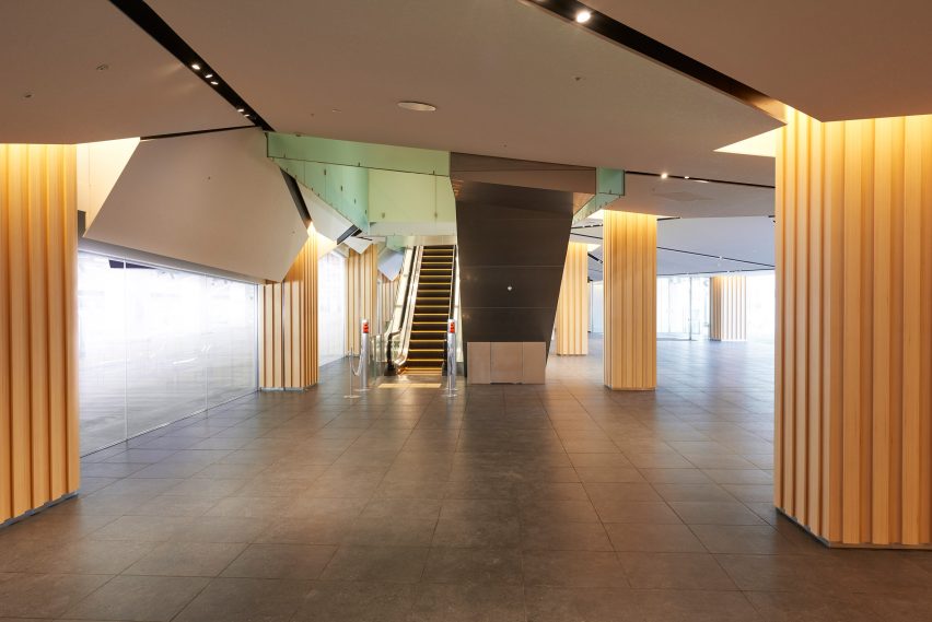 The interiors of Japan National Stadium