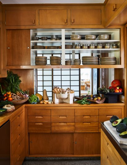 The kitchen of Malibu Surf Shack by Kelly Wearstler