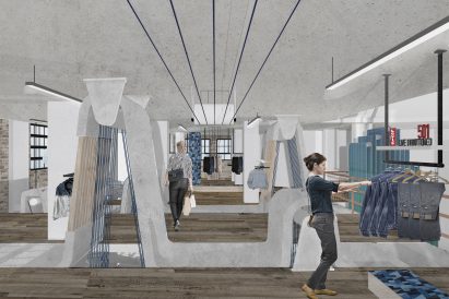 Levi's Tailor Shop by Hannah Gould at Kingston University