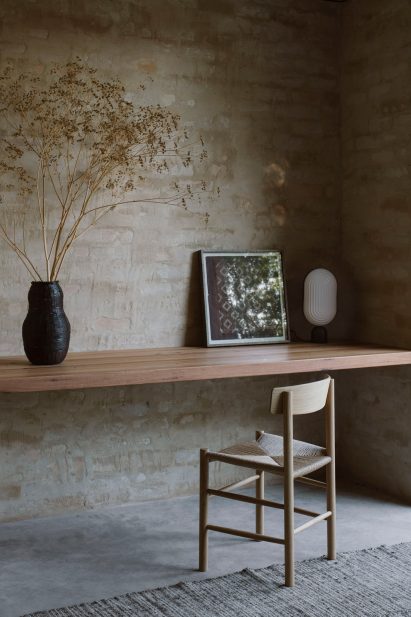 A desk inside Kyneton House by Edition Office