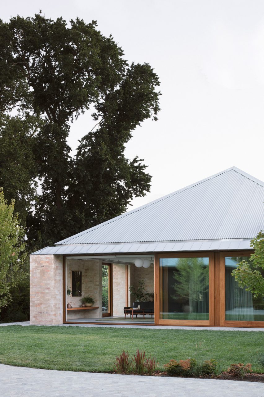 The brick exterior of Kyneton House by Edition Office