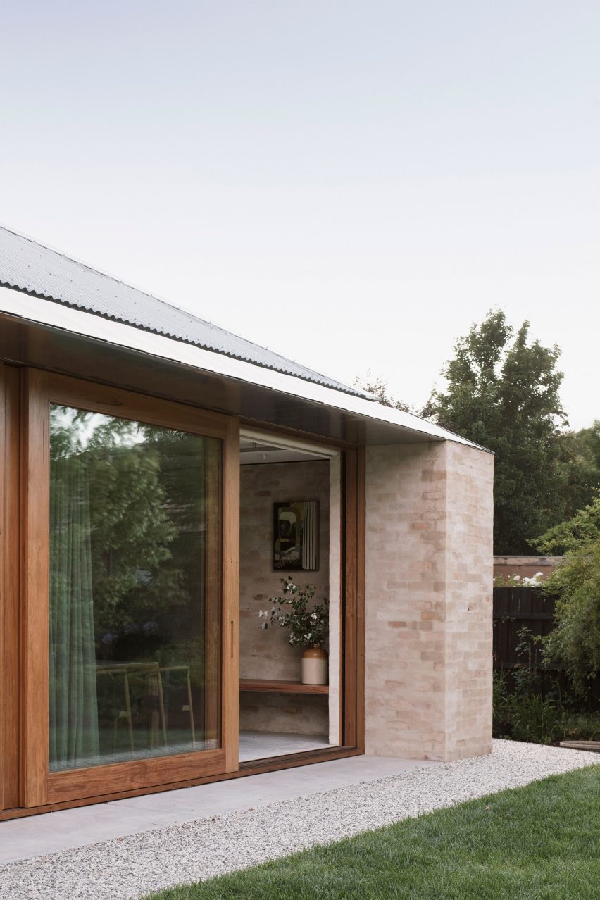 The brick exterior of Kyneton House by Edition Office