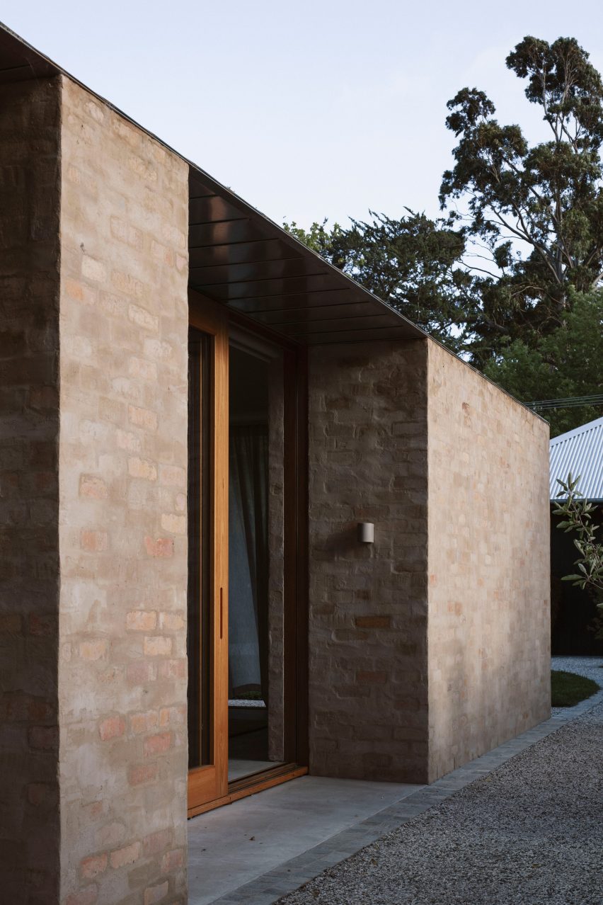 The brick exterior of Kyneton House by Edition Office