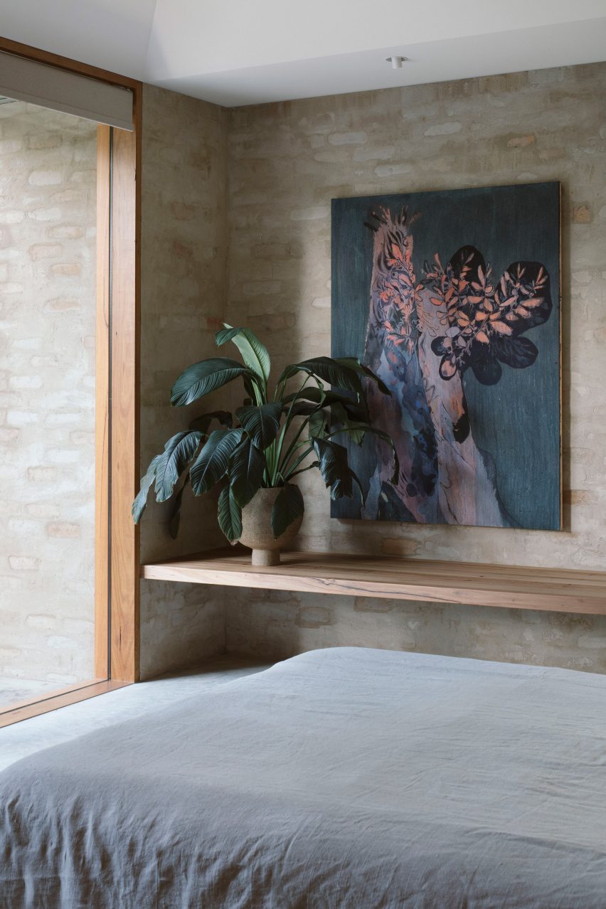 A bedroom inside Kyneton House by Edition Office