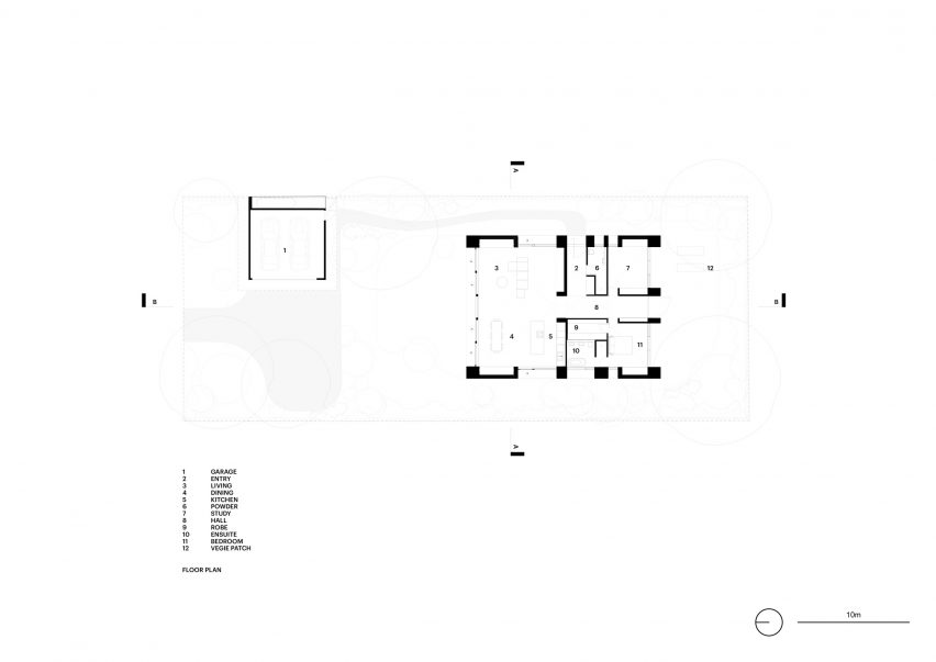 Floor plan of Kyneton House by Edition Office