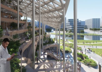 View of terraces in LAD headquarters