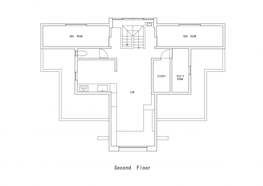 Floor plan of Landscape House by FORM/Kouichi Kimura Architects