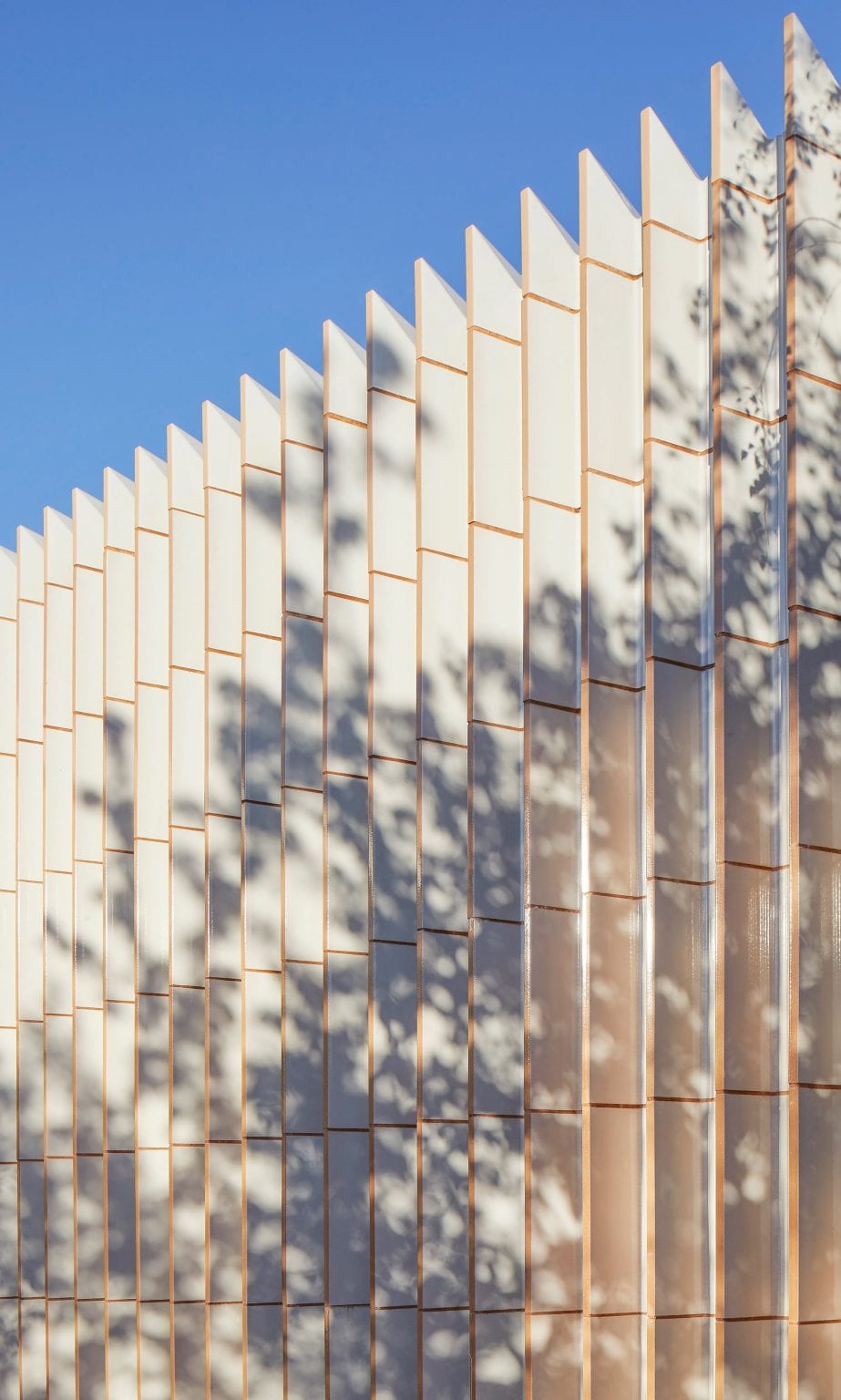 Details of a ceramic wall