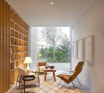 A seating area in Maggie's Southampton