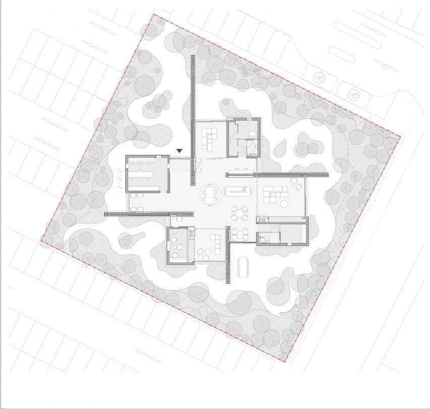 Floor plan of Maggie's Southampton