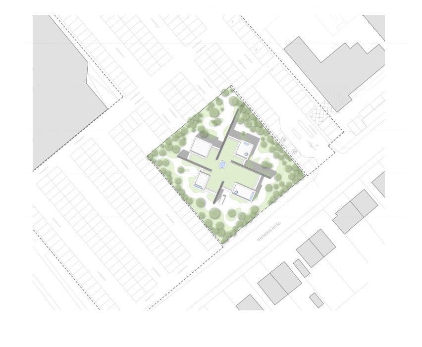 Site plan of Maggie's Southampton