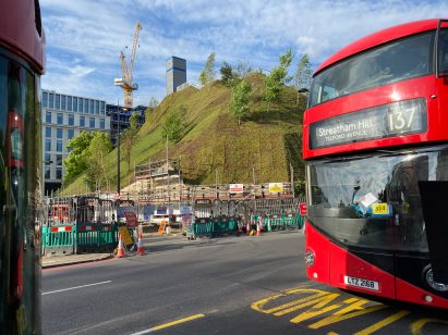 Fake hill near Oxford Street